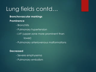Bronkovascular Pattern READING CHEST X RAY : MAKING DIAGNOSIS EASIER | PPTX