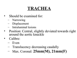 Displaced Trache Algorithm Chest XRay and other imaging investigations of chest, CT chest, HRCT ...