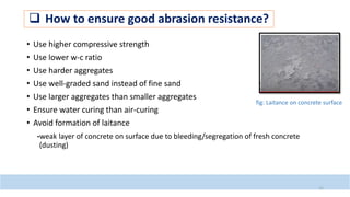 7 Factors Affecting Abrasion Resistance of Concrete Surface - The  Constructor