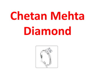 Chetan Mehta
Diamond

 
