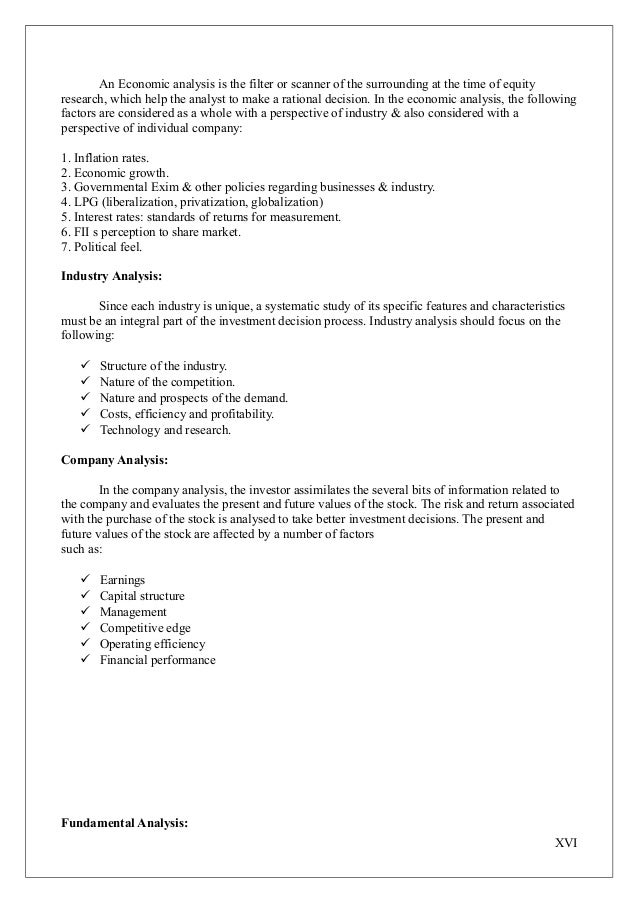 Fundamental analysis research paper