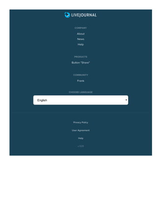 English
COMPANY
About
News
Help
PRODUCTS
Button "Share"
COMMUNITY
Frank
CHOOSE LANGUAGE
v.529
Privacy Policy
User Agreement
Help
 