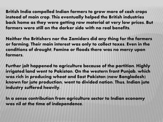 INDIAN ECONOMY ON THE EVE OF INDEPENDENCE | PPTX