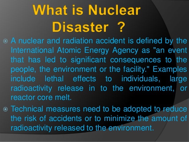 Nuclear Disasters