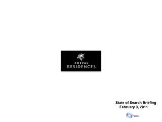 State of Search Briefing February 3, 2011 