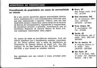 Chevette 1980 manual do proprietario