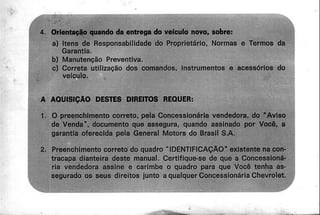 Chevette 1980 manual do proprietario