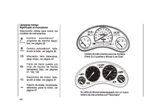 Chevrolet corsa(linea vieja)manual usuario 120pag(esp)