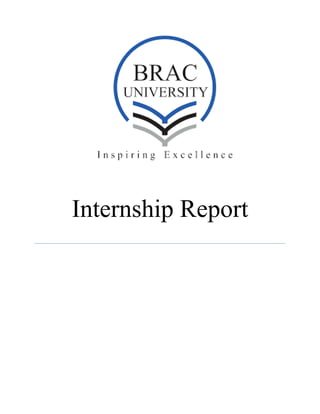 Internship Report
 