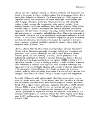 Chevron Strategic Business Analysis | DOCX