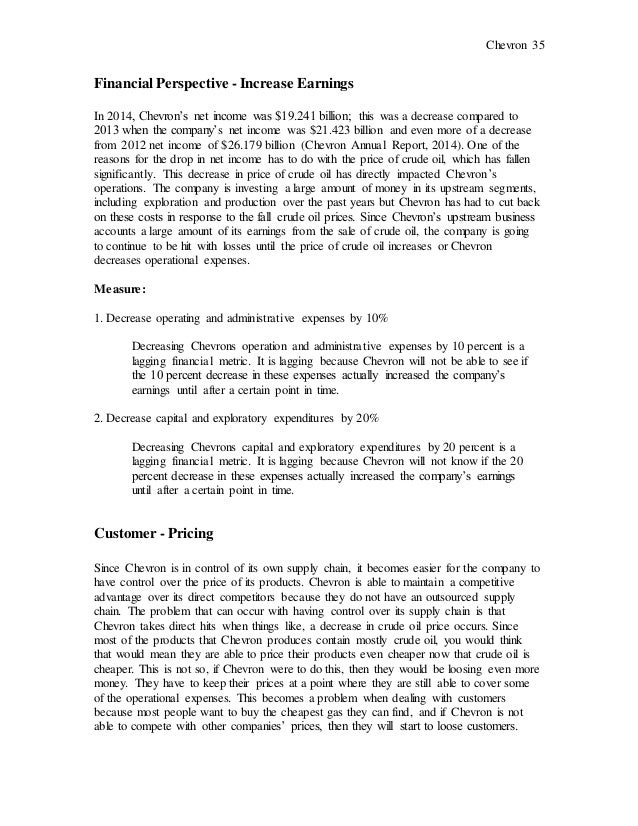 chevron strategic business analysis chevron business point login