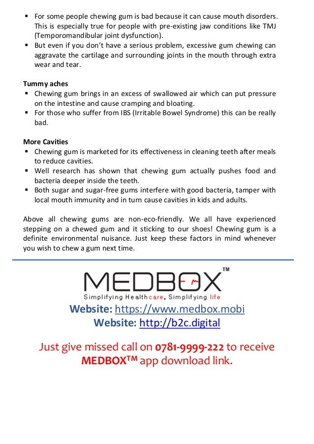 Chewing gum is bad 6 reasons to quit