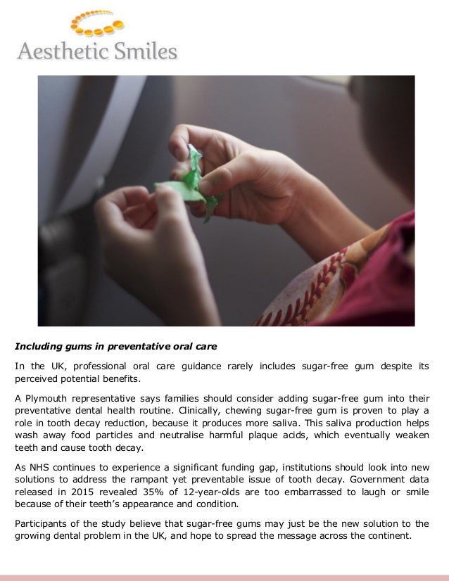Chewing Gum The New Solution to UK’s Oral Health Problem