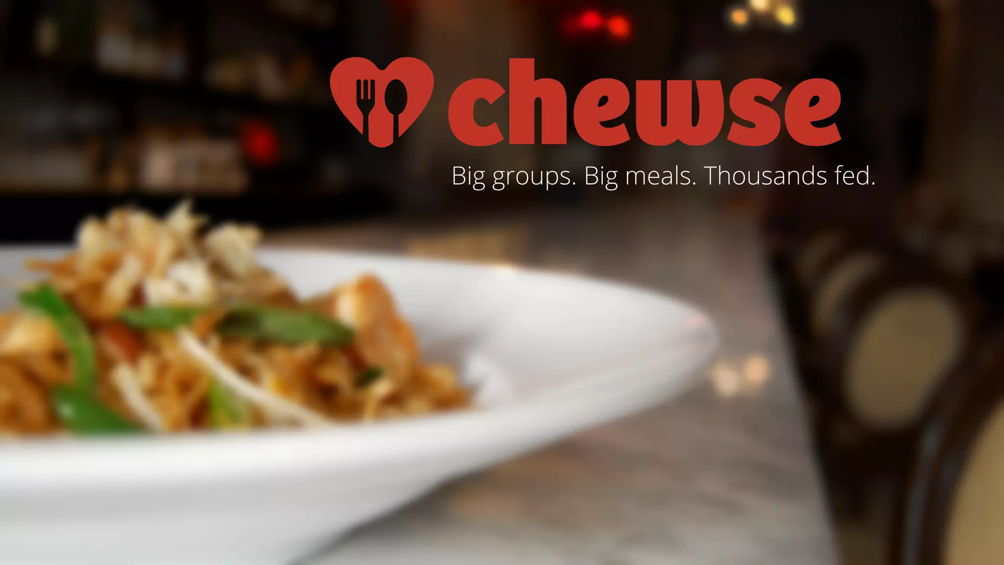 Big groups. Big meals. Thousands fed.