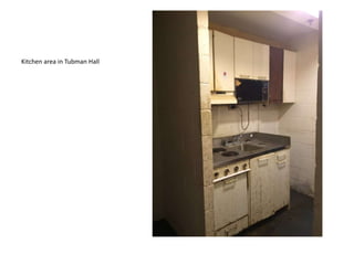 Kitchen area in Tubman Hall
 