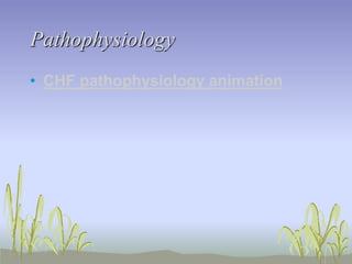Pathophysiology
• CHF pathophysiology animation
 