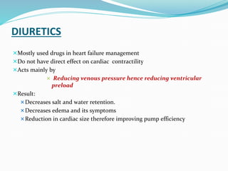 CONGESTIVE HEART FAILURE - DRUGS WITHOUT POSITIVE IONOTROPY | PPTX