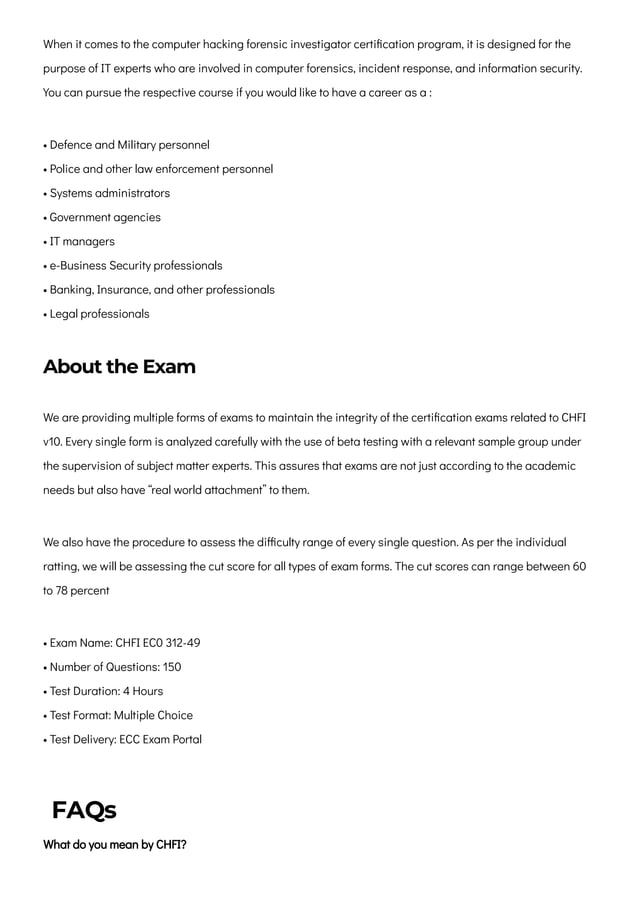 CHFI Certification PDF CHFI Certification PDF