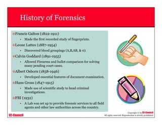 Chfi V3 Module 01 Computer Forensics In Todays World | PPT