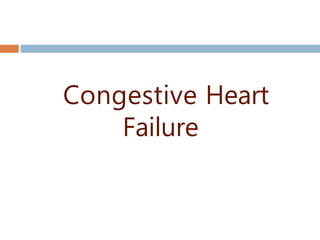 Congestive Heart
Failure
 