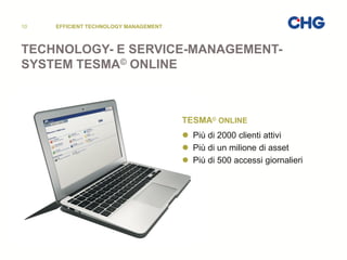 Tesma System CHG-MERIDIAN: LOCAZIONE IT | PDF