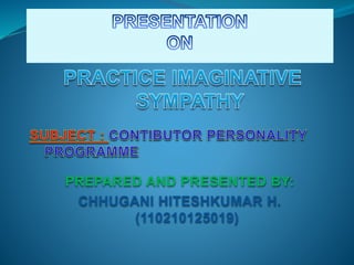 PREPARED AND PRESENTED BY: 
CHHUGANI HITESHKUMAR H. 
(110210125019) 
 
