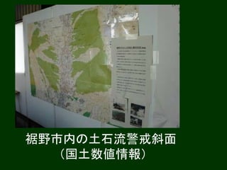 裾野市内の土石流警戒斜面
（国土数値情報）
 