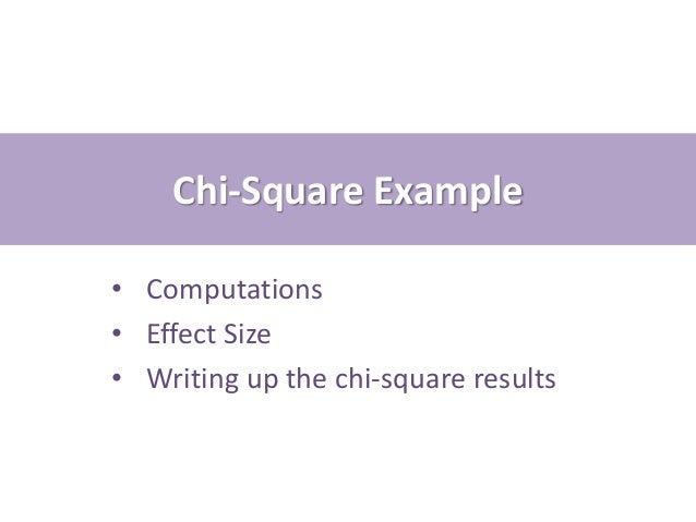 Chi-Square Example
