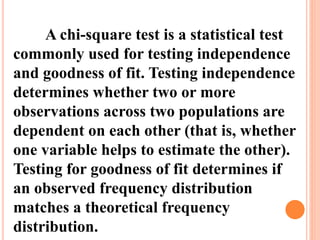 Chi square test presentation | PPTX