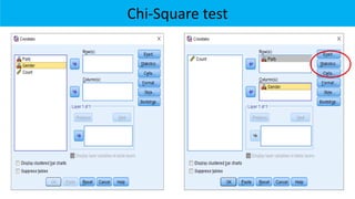 Chi-Square test
 