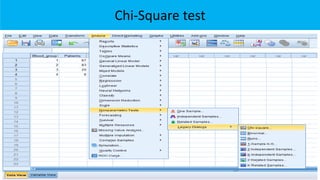 Chi-Square test
 