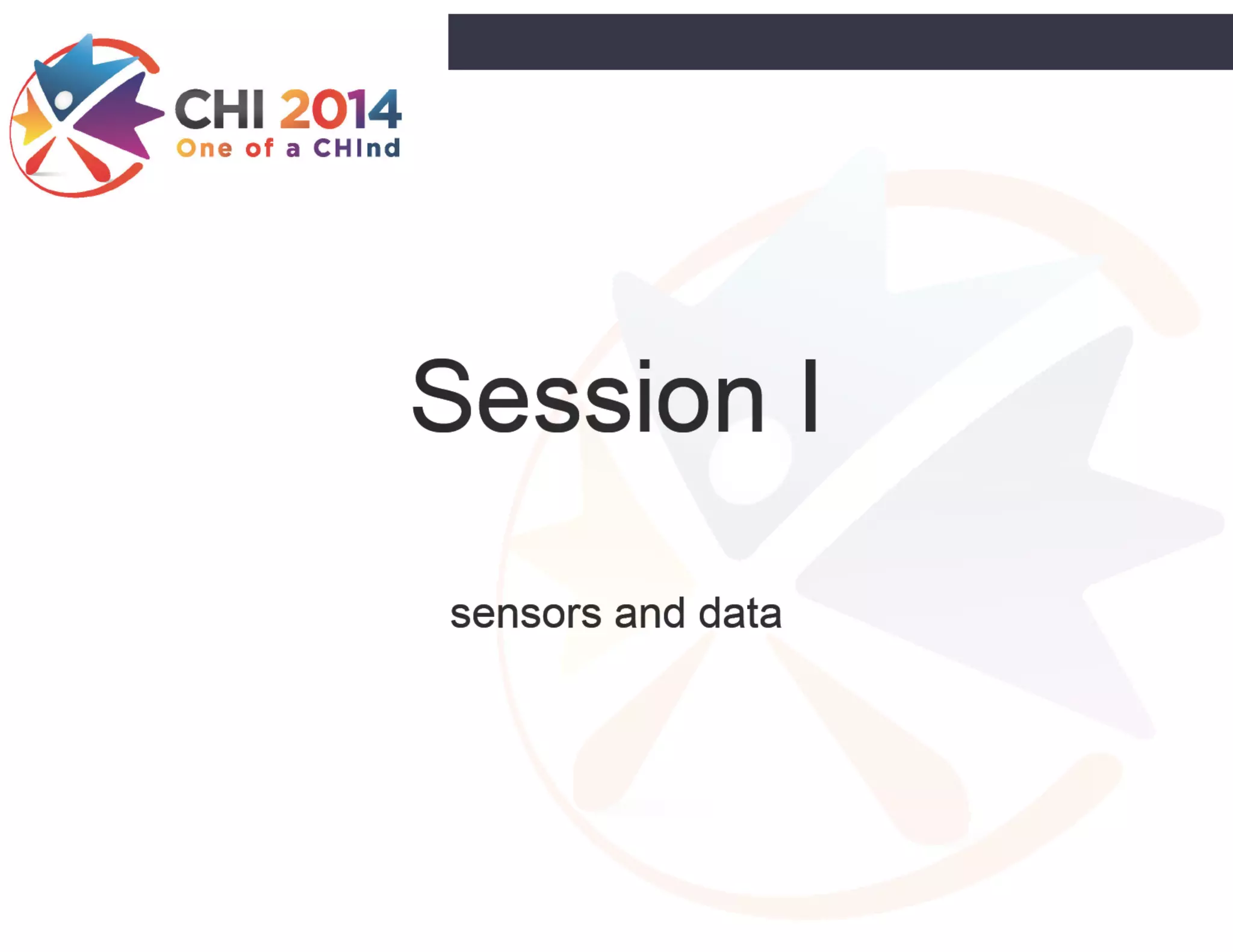 Session I
sensors and data
15
 