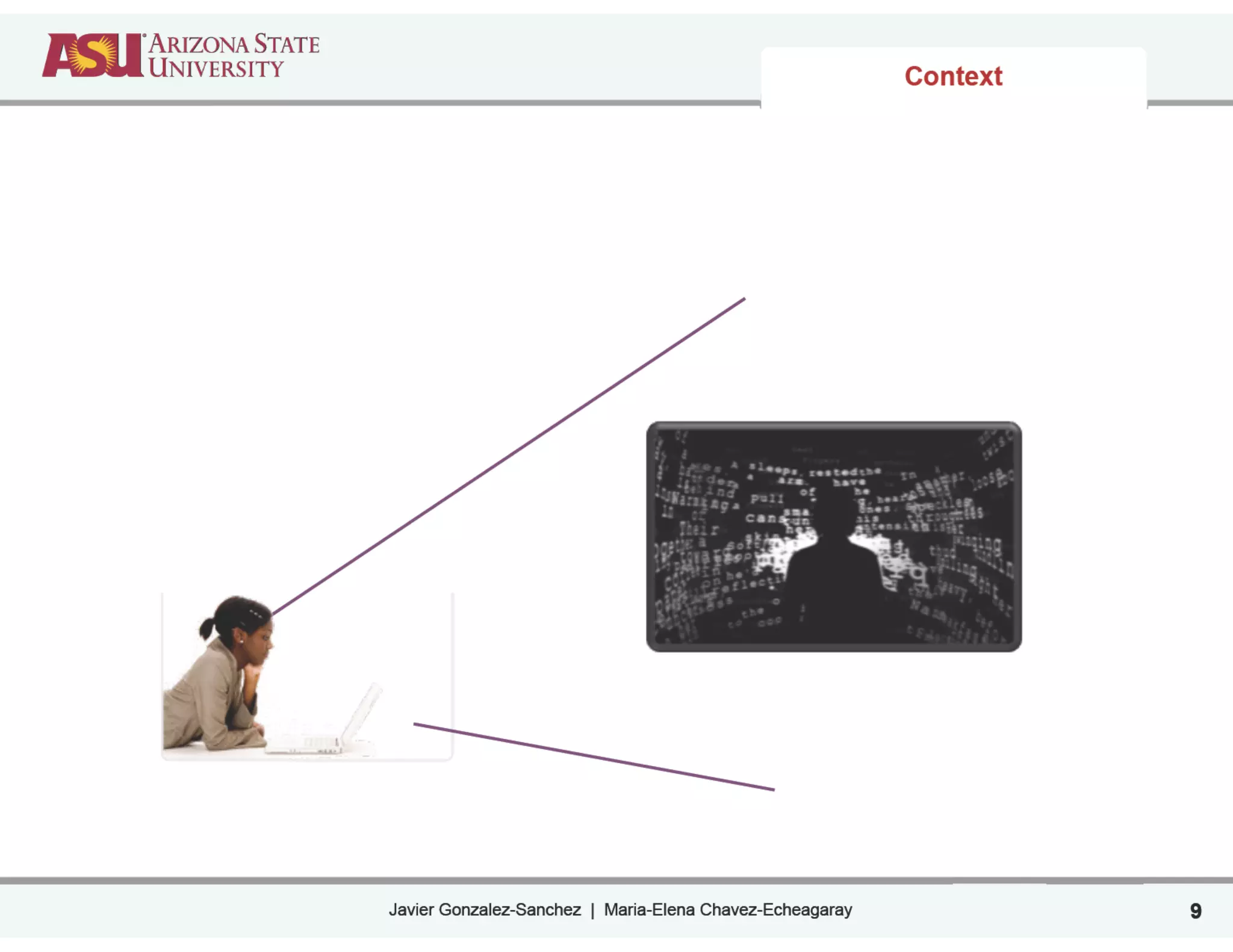 Javier Gonzalez-Sanchez | Maria-Elena Chavez-Echeagaray
Context
9
 