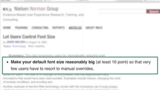 Make it Big! The Effect of Font Size and Line Spacing on Online Readability.