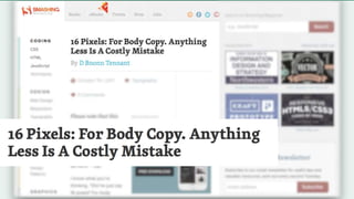 Make it Big! The Effect of Font Size and Line Spacing on Online Readability.