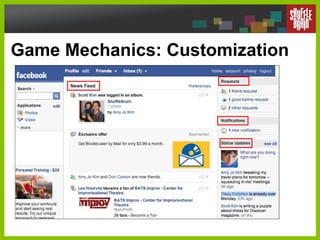 Game Mechanics: Customization  