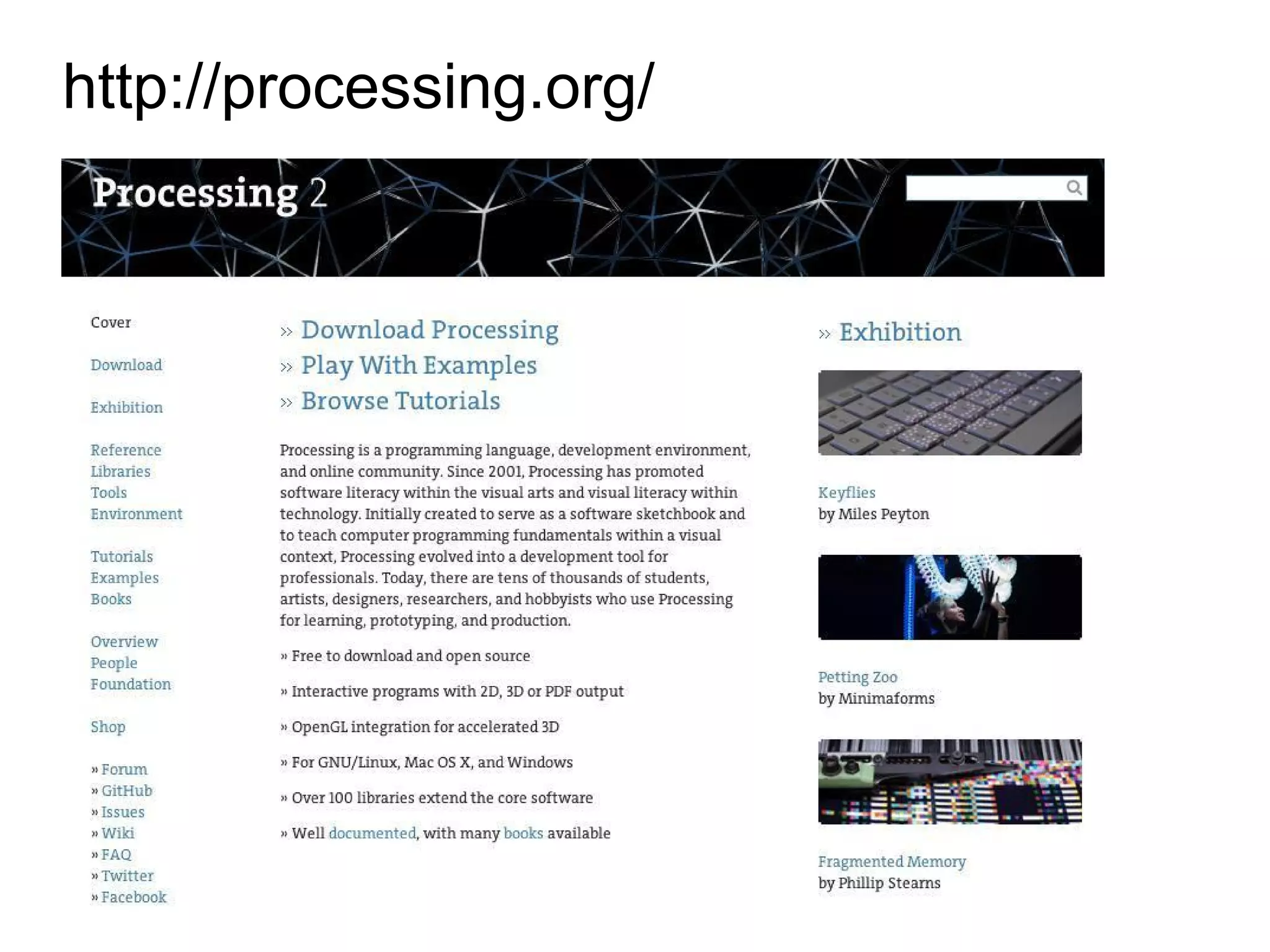 http://processing.org/
 