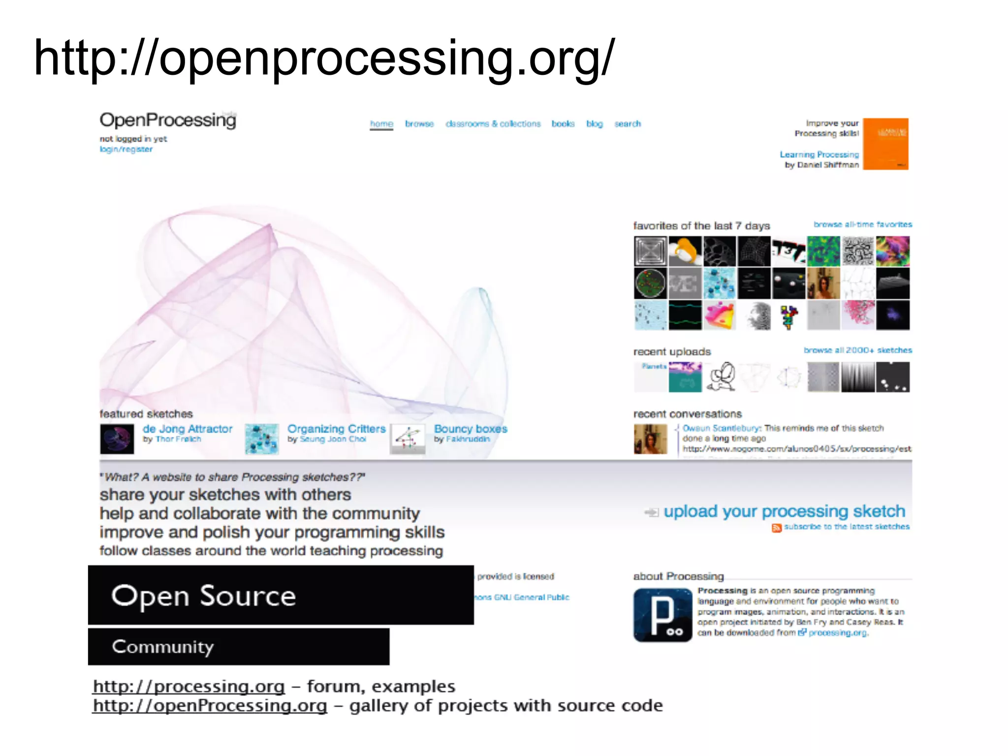 http://openprocessing.org/
 