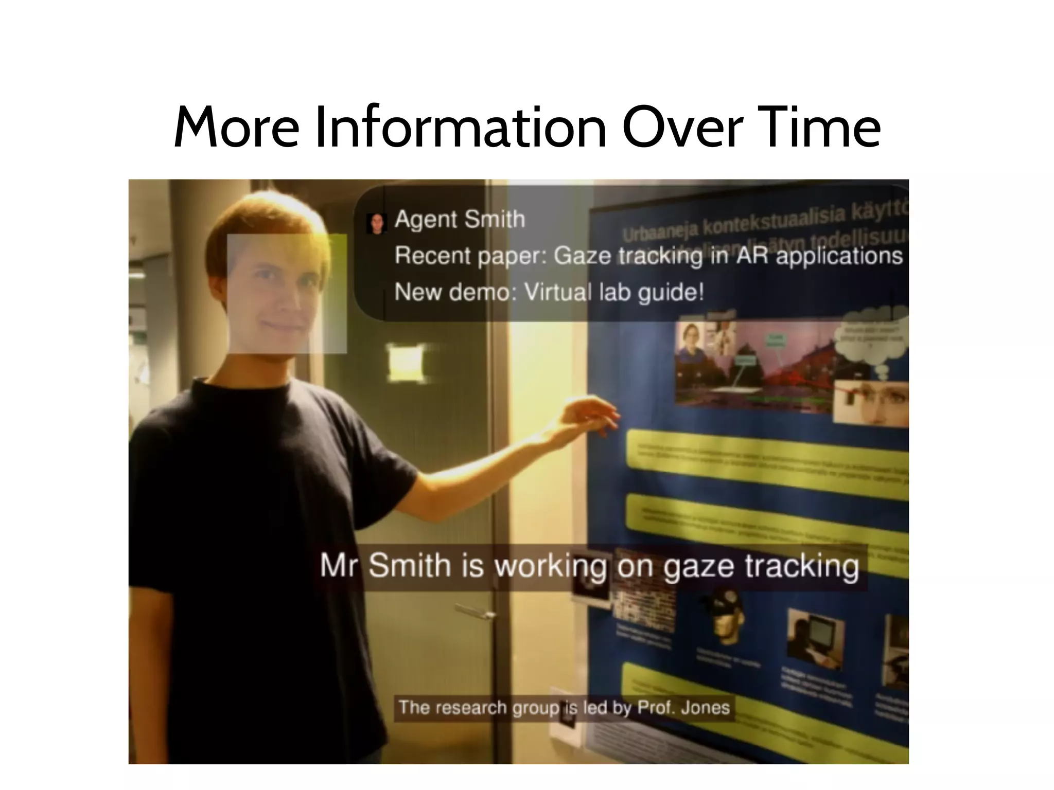 More Information Over Time
 