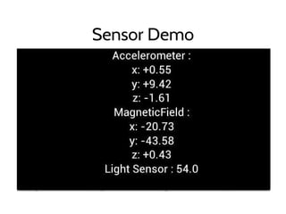 Sensor Demo
 