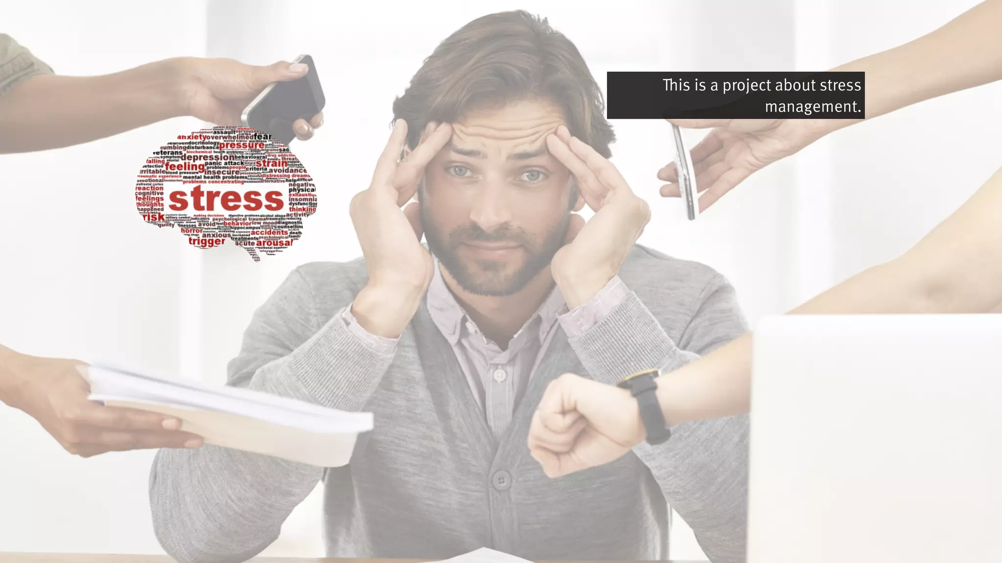 This is a project about stress
management.
 