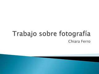 Chiara Ferro
 