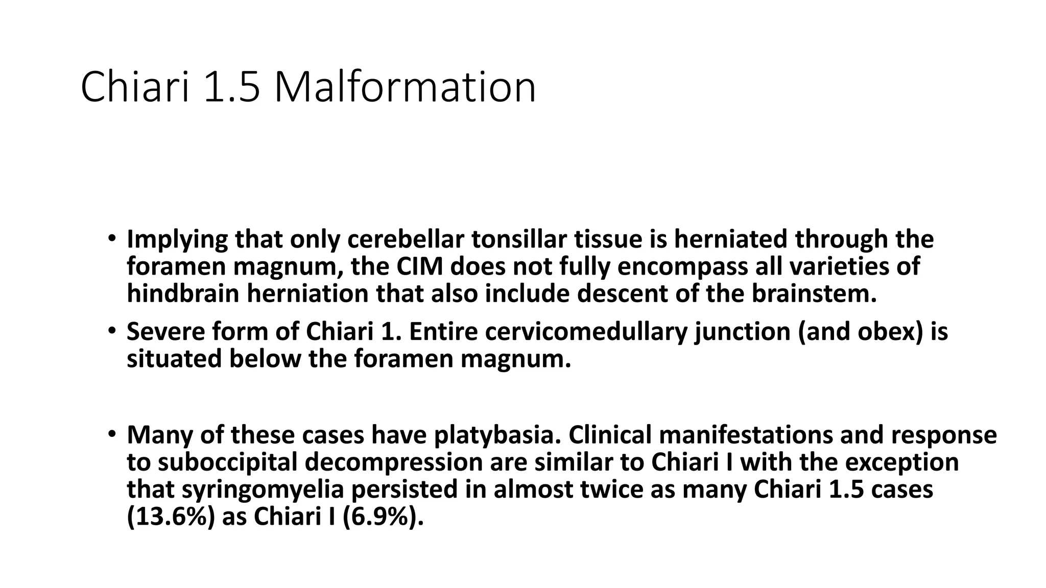 Arnold chiari malformation and types.pptx