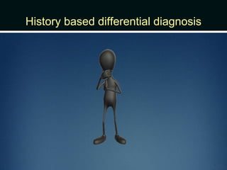 History based differential diagnosis
 