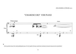 Chiaroscuro  for piano solo