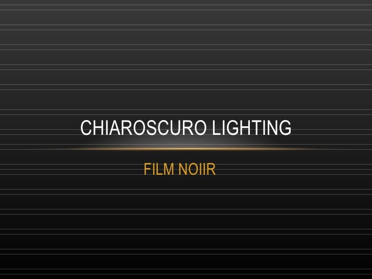 chiaroscuro lighting