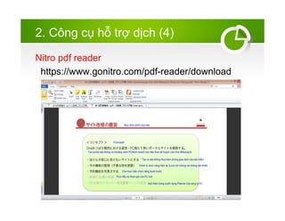 2. C?ng c? h? tr? d?ch (4)
Nitro pdf reader
https://www.gonitro.com/pdf-reader/download
 