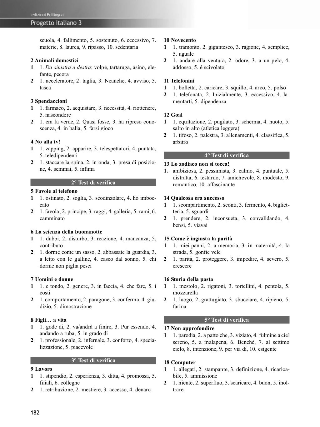 Progetto Italiano 3 Quaderno Degli Esercizi