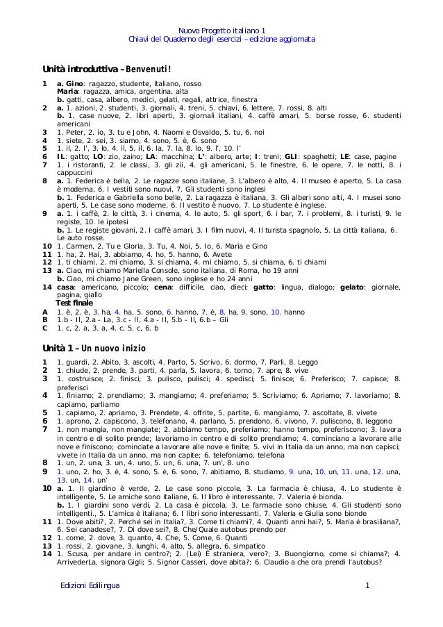 progetto italiano 2 quaderno degli esercizi download Nuovo progetto italiano 2 quaderno degli esercizi pdf download by.