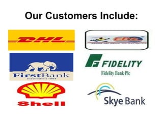 Our Customers Include: 